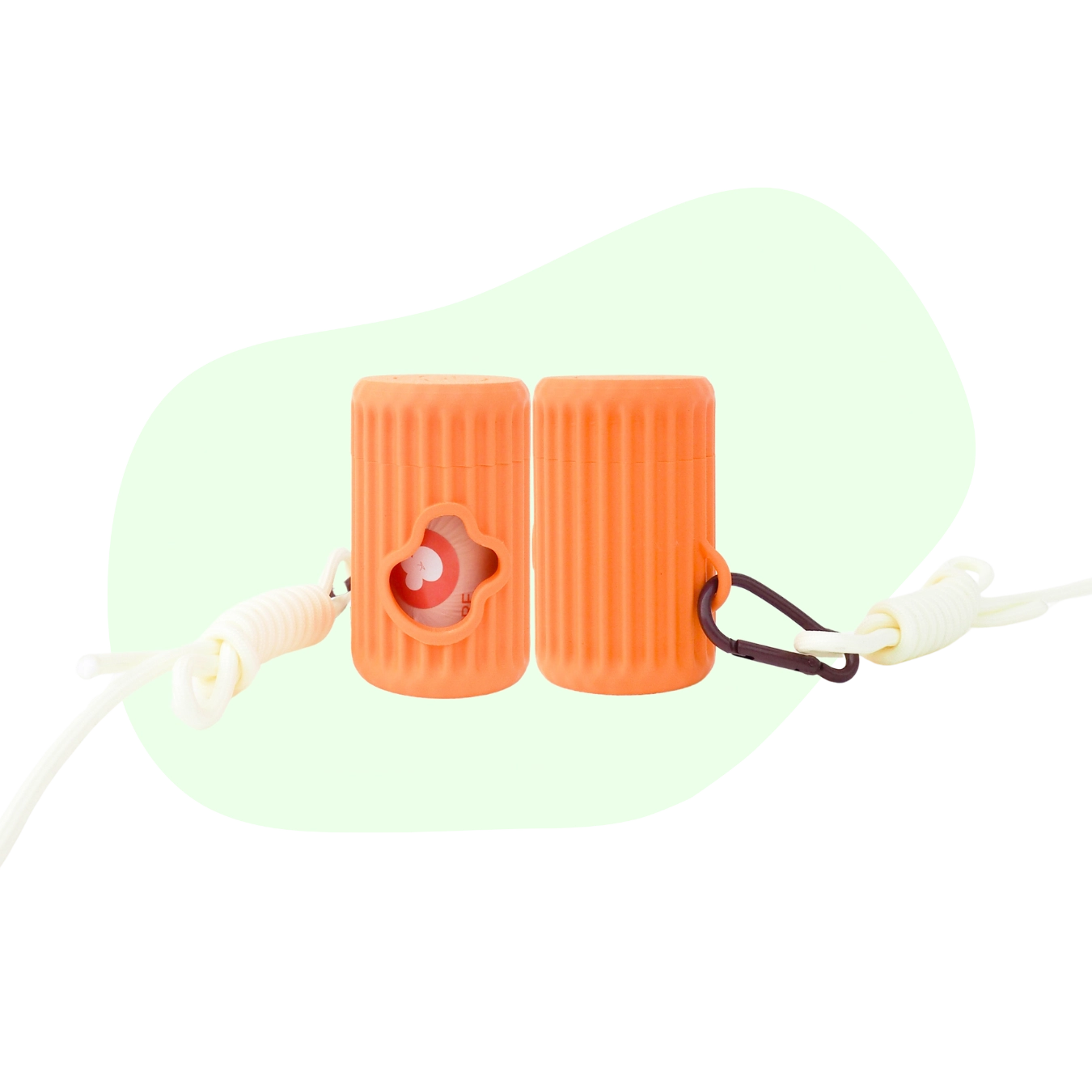 3D Printed Poop Bag Dispenser - ORANGE