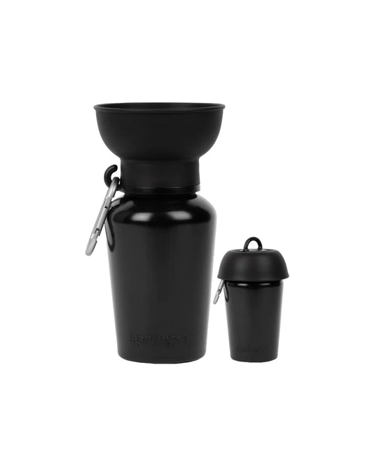 Flip Travel Water Bottle - Black