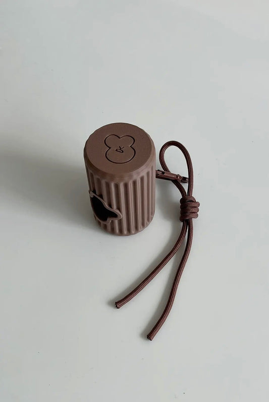 3D Printed Poop Bag Dispenser - BROWN