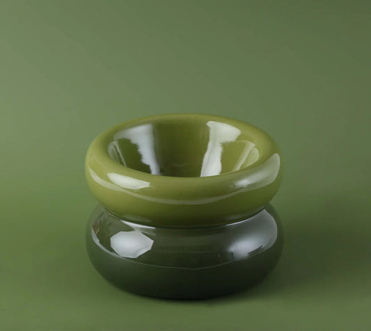 SOUFFLÉ PET BOWL - AVOCADO GREEN