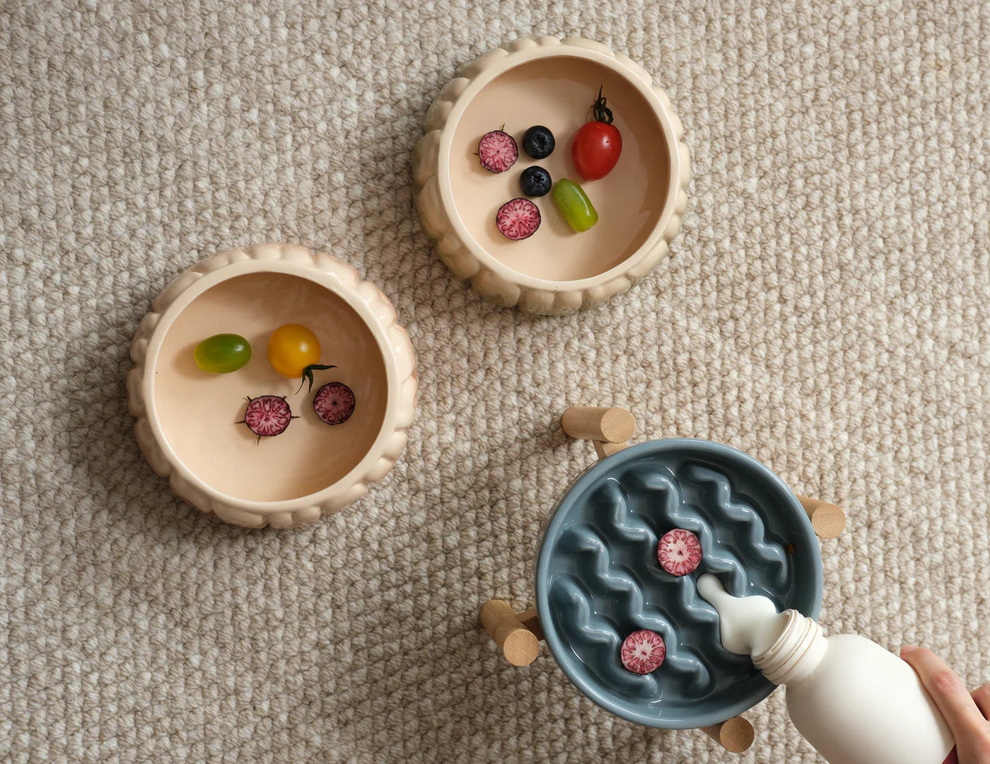 [MACARONI] SLOW FEEDER DOG BOWLS